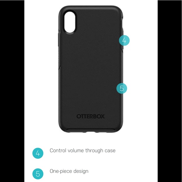 NEW OtterBox Symmetry iPhone X / Xs Black 1 piece - Picture 15 of 16